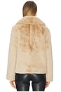 view 4 of 5 Dasha Faux Fur Jacket in Beige