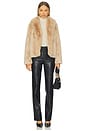 view 5 of 5 Dasha Faux Fur Jacket in Beige