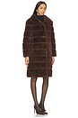 view 2 of 3 Christie Faux Fur Coat in Hazelnut
