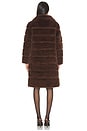 view 3 of 3 Christie Faux Fur Coat in Hazelnut