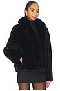 view 2 of 4 Dasha Faux Fur Jacket in Black