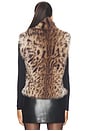 view 4 of 5 Liona Leopard Faux Fur Vest in Winter Leopard