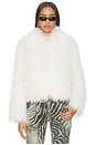 view 2 of 5 Leslie Faux Shearling Jacket in White