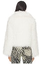 view 4 of 5 Leslie Faux Shearling Jacket in White