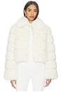view 1 of 5 Madison Faux Fur Jacket in White
