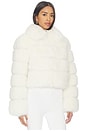 view 3 of 5 Madison Faux Fur Jacket in White