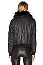 view 4 of 6 Georgina Asiatic Raccoon Bomber Jacket in Black