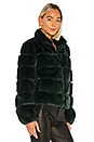 view 3 of 5 Jodi Faux Fur Jacket in Forest Green
