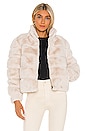 view 1 of 5 Jodi Faux Fur Jacket in Stone