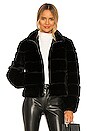 view 1 of 5 Jodi Faux Fur Jacket in Black