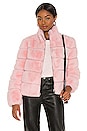 view 1 of 4 Jodi Faux Fur Jacket in Light Pink