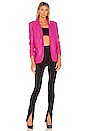 view 5 of 5 Millie Vegan Leather Blazer in Hot Pink