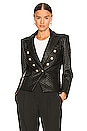 view 2 of 5 Angie Faux Leather Blazer in Black
