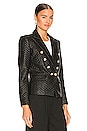 view 3 of 5 Angie Faux Leather Blazer in Black