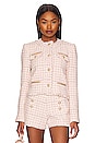view 2 of 5 Kristen Tweed Jacket in Pink & White