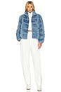 view 5 of 5 Jodi Faux Fur Jacket in Denim Blue