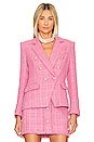 view 2 of 6 Eliza Tweed Blazer in Pink Multi