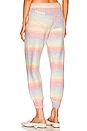 view 3 of 4 Sandra Rainbow Knit Jogger in Rainbow Space Dye