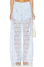view 1 of 6 PANTALON CLEO in Light Blue & White