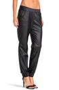 view 2 of 6 Jo Slouchy Leather Pant in Black