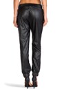 view 3 of 6 Jo Slouchy Leather Pant in Black