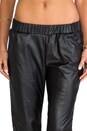 view 4 of 6 Jo Slouchy Leather Pant in Black