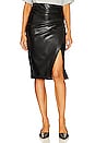 view 1 of 4 Gina Faux Leather Skirt in Black