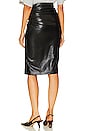 view 3 of 4 Gina Faux Leather Skirt in Black
