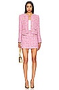 view 4 of 5 Blanche Tweed Skirt in Pink Melange