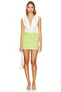 view 5 of 6 Daphne Mini Skirt in Limoncello