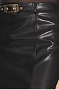 view 6 of 6 Kiva Faux Leather Midi Skirt in Black