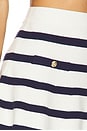 view 6 of 6 Wilda Sweater Skirt in White & Navy