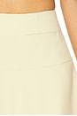 view 6 of 6 Adella Crepe Skirt in Pastel Yellow