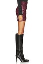view 2 of 6 Shyann Faux Leather Mini Skirt in Cabernet