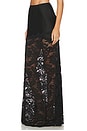 view 3 of 6 Perrine Lace Combo Satin Skirt in Black