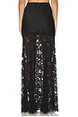 view 4 of 6 Perrine Lace Combo Satin Skirt in Black