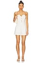view 1 of 4 Carine Linen Romper in White