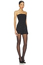 view 2 of 4 Estella Crystal Crepe Romper in Black & Clear
