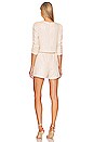 view 3 of 4 Allegra Sequin Romper in Shell