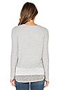 view 3 of 4 TOP GAUFRÉ BROOKE in Heather Grey & White