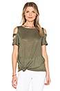 view 1 of 4 Kendall Holes Tee in Army Green