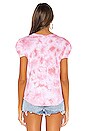 view 3 of 4 Callie Puff Top in Pink Tie Dye