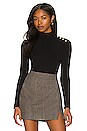 view 1 of 4 Fergie Button Top in Black