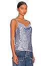 view 2 of 5 Monet Sequin Cami in Chambray Blue