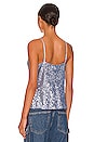 view 3 of 5 Monet Sequin Cami in Chambray Blue