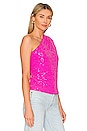 view 2 of 5 Tina Sequin Top in Hot Pink