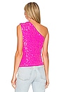 view 3 of 5 Tina Sequin Top in Hot Pink