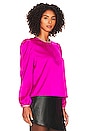view 2 of 4 Perry Chain Blouse in Hot Pink