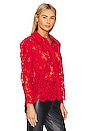 view 3 of 5 Valencia Lace Blouse in Red