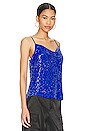 view 2 of 5 Monet Sequin Cami in Cobalt Blue